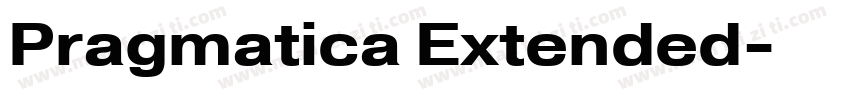 Pragmatica Extended字体转换